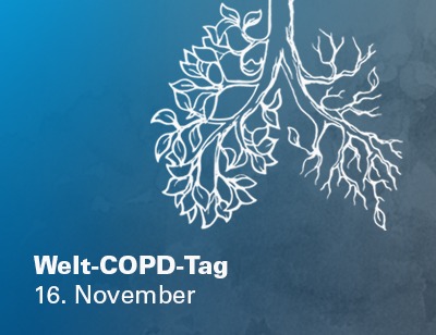 Grafik mit Lunge zum COPD-Tag 2022