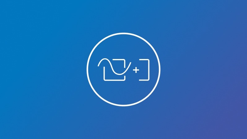 Icon für Zubehör Schlafapnoe-Therapie auf blauem Hintergrund.